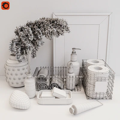 Decorative set for a bath 4 — Ver 4