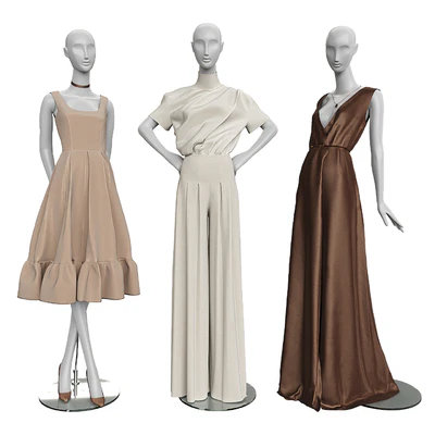 Women's clothing on mannequins — Ver 1