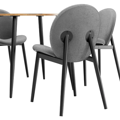 Dining chair Tiole and table Uranus — Ver 5