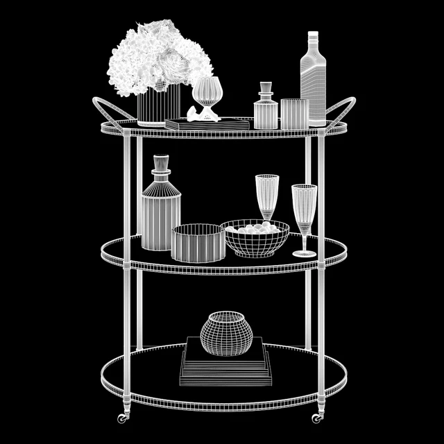 Arteriors - Connaught Bar Trolley — Descargar