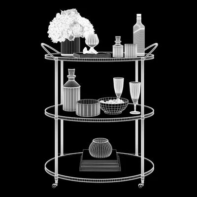 Arteriors - Connaught Bar Trolley — Ver 2