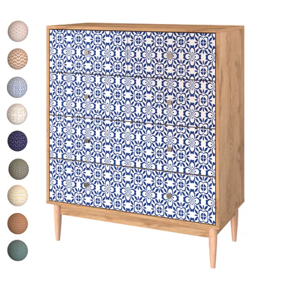 Chest of drawers Tyrone-1 Shell Lace Tulip — Ver 1