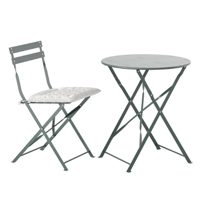 Металлический стол и стулья для уличного бистро сада патио RIVE DROITE BISTRO SET SMALL — Вид 9