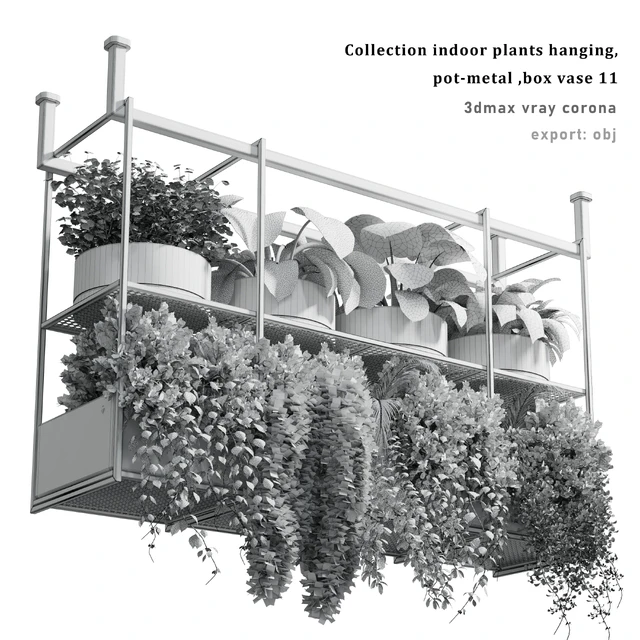 collection Indoor plants hanging pot-metal bax vase 11 — Descargar