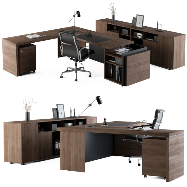 Office Furniture - Manager Set03 — Скачать