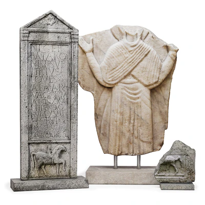 Roman tombstones and marble relief — Ver 1
