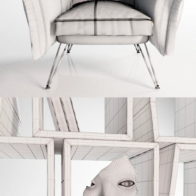 Moroso Cloudscape Chair, Terreria bookcase — Скачать
