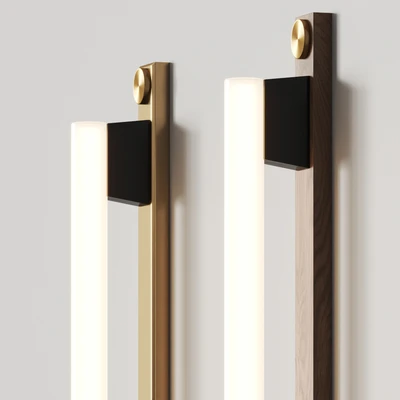 Asaf Weinbroom Linestra 110 Oak & Brass Wall Lamps — Вид 2