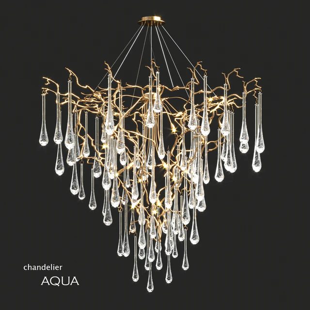 Serip Aqua 19 Lamp Funnel Bespoke Chandelier — Descargar