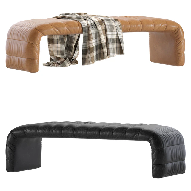 Coco Republic Westwood Bench Leather 2 Colors Version — Descargar