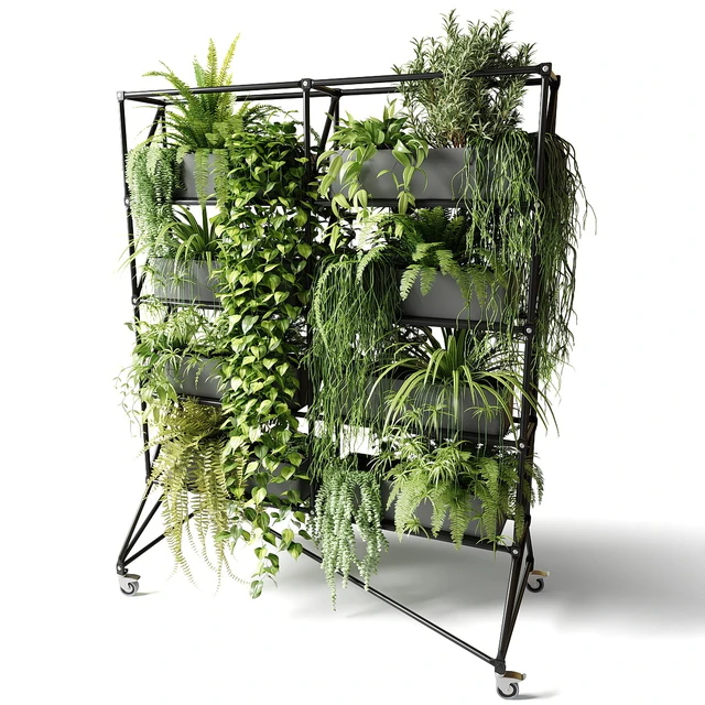 Mobile rack with plants — Descargar