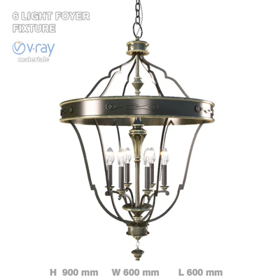 6 light pendant — Ver 1