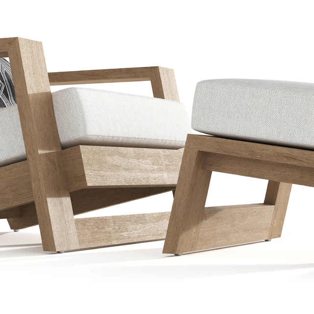 Rh Reyes Teak Lounge Chair — Descargar