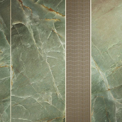 Emerald Green + Gravity Wave by Porcelanosa — Ver 4