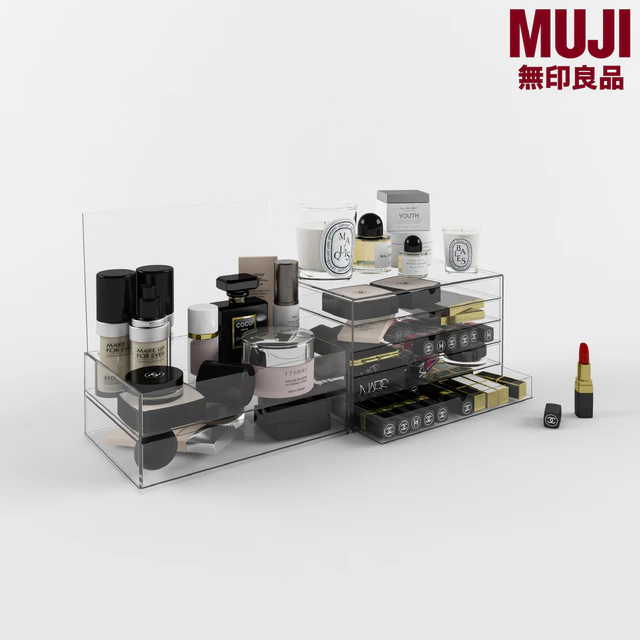 Set of cosmetics, MUJI drawers — Descargar