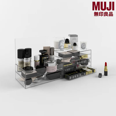 Set of cosmetics, MUJI drawers — Ver 1