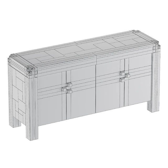Crate and Barrel Knot Rustic Sideboard — Descargar