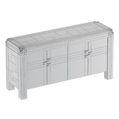 Crate and Barrel Knot Rustic Sideboard — Ver 3
