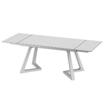 Sorrento White раскладной стол с керамической столешницей — Вид 3
