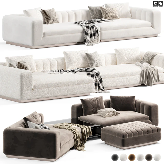 Minotti Riley 2-Seater Sofa — Скачать