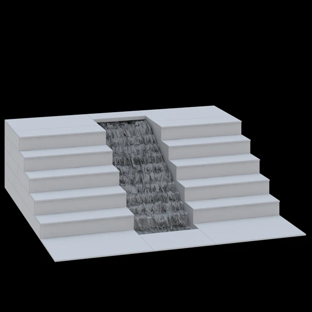 Waterfall fountains stair 007 — Скачать