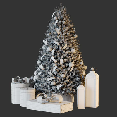 Christmas tree with decor 1 — Ver 3