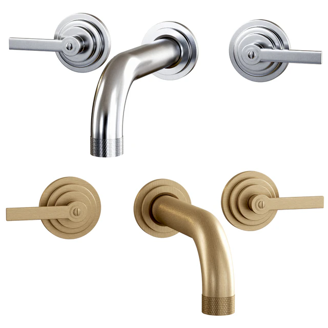 Landmark Industrial wall mounted mixer V7K17-3LF-CP by Samuel Heath / Смеситель — Скачать