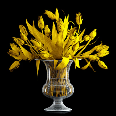 Green Parrot Tulips — Ver 2