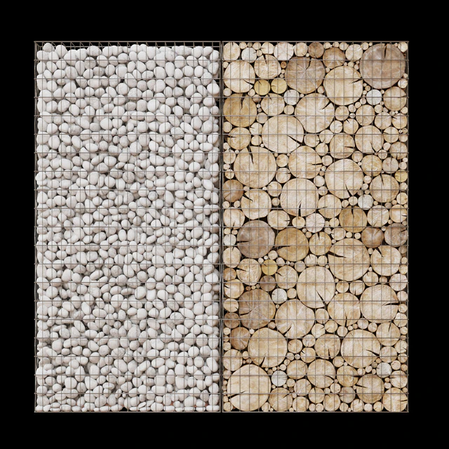 Wooden gabion — Скачать