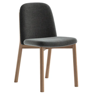 Julie upholstered ash wood chair — Вид 5