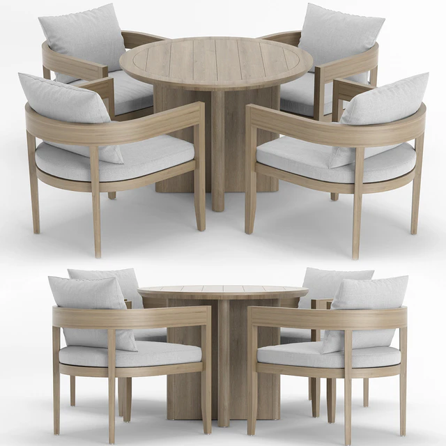 RH Outdoor Baimain round table-chair — Descargar