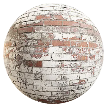 flaked painted brick wall 001 — Descargar