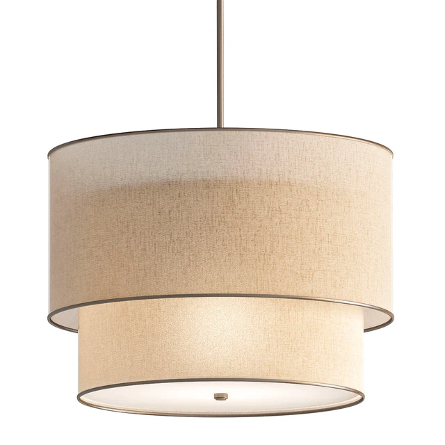 Rh Two-tier Round Shade Linen — Descargar