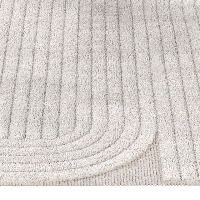 Erden Furrow – Natural White rug — Descargar
