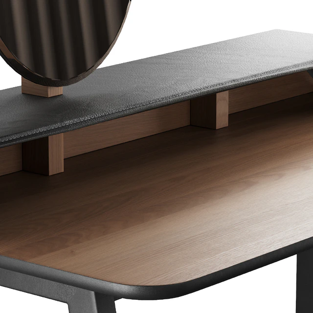 327 Vanity Desk 04 Tolda Desk by Miniforms and Fredericia Mono Pouf — Скачать