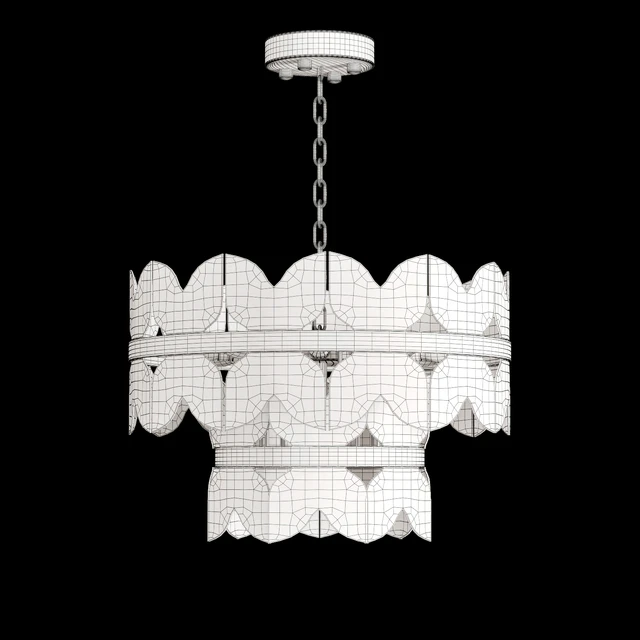 Chandelier with marble plates IOANNA — Скачать