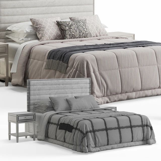 Upholstered Westbury Rectangular Bed — Скачать
