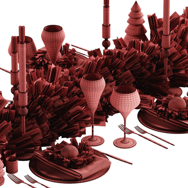 Christmas table setting 3 — Descargar