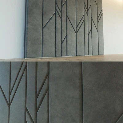 Decorative wall. Soft panel. 14 — Ver 3