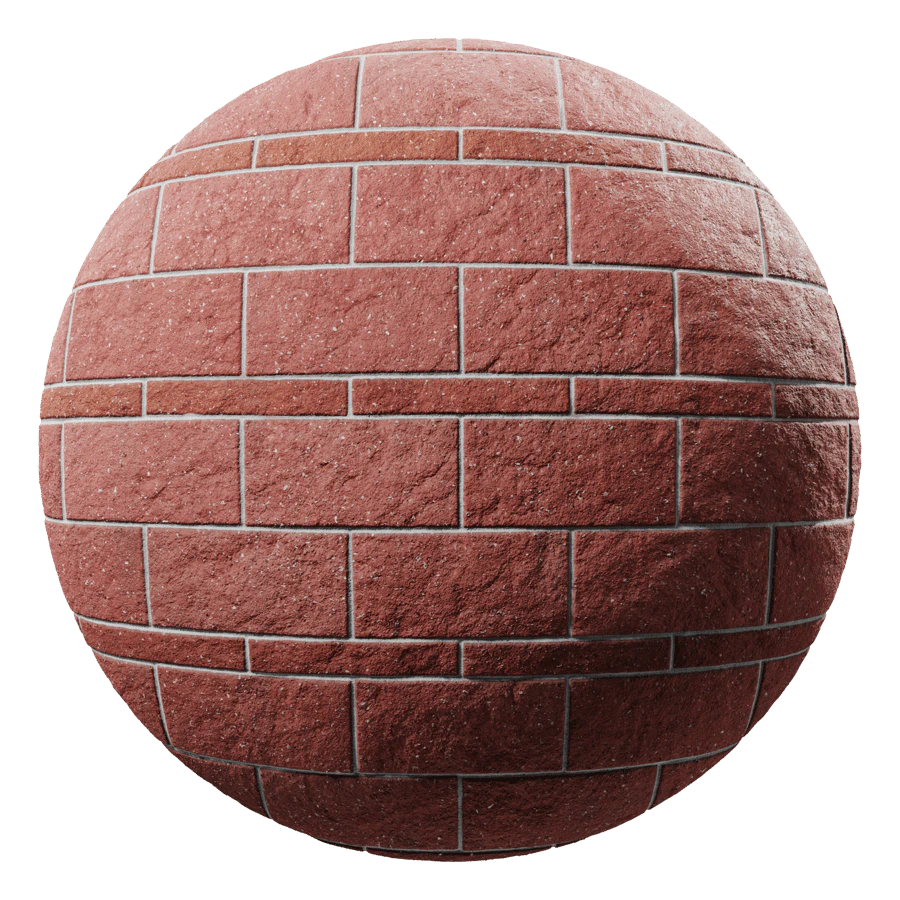 concrete blocks split face red 001 — Скачать