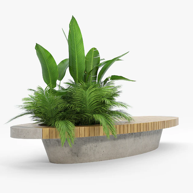 bench flowerbed — Скачать