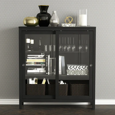 Шкаф-витрина Хэмнэс Ikea. — Вид 1