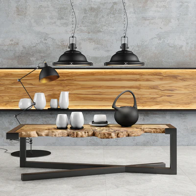 Loft lamp and table set — Вид 1