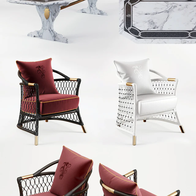 Visionnaire Ipe Cavalli Dining Set — Descargar