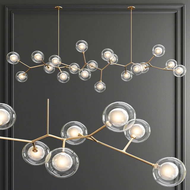 Unique Linear Chandelier - 3 type — Скачать