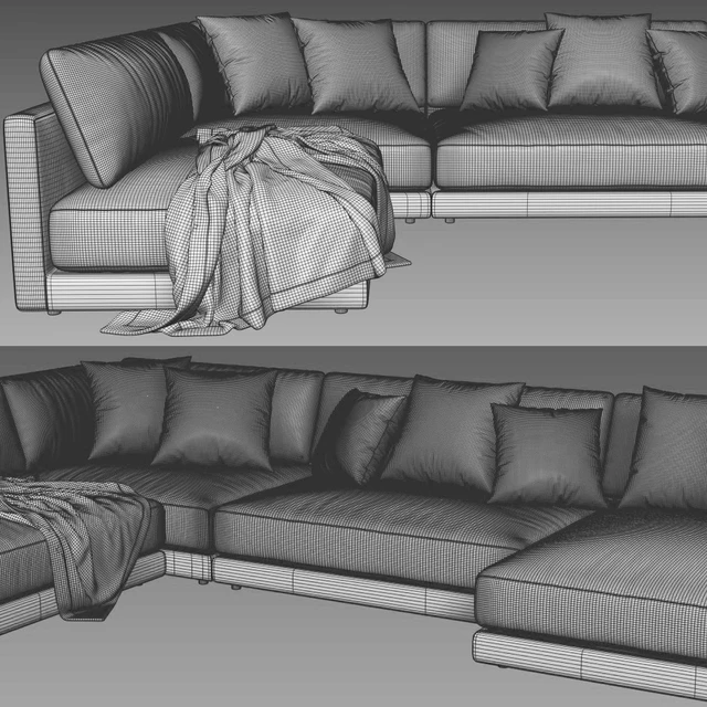 Blanche katarina sectional sofa — Descargar