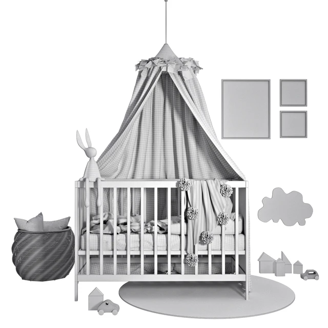 Cot with canopy — Descargar