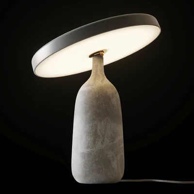 Normann Copenhagen - Eddy Table Lamp EU Black, White and Grey Marble — Вид 2