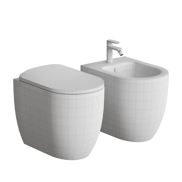 Floor Standing Toilet and bidet Artceram MONET — Descargar