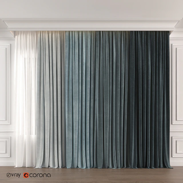 Blue gradient curtain — Descargar